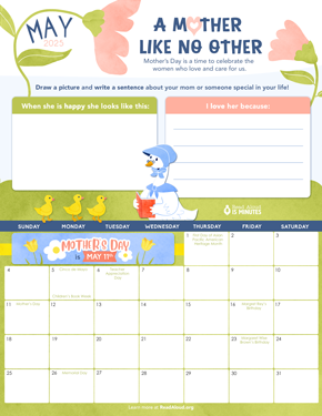 May Calendar